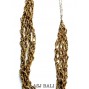 chain necklaces beige color beads fashion accessories